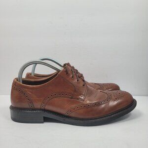 Johnston & Murphy Men's Brown Leather Wingtip Dress Shoes 20-1862 US Size 10M